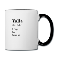 Yalla Coffee Mug - white/black